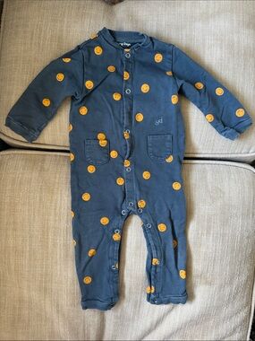 Young Days Smiley Face One-Piece Romper size 12-18 months